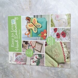 Easy to Learn Hand Embroidery Book by Chris Malone NWT